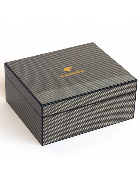 Cohiba Setli Humidor Karbon Desen - Puro Kutusu Cohiba Setli Humidor Karbon Desen - Puro Kutusu
