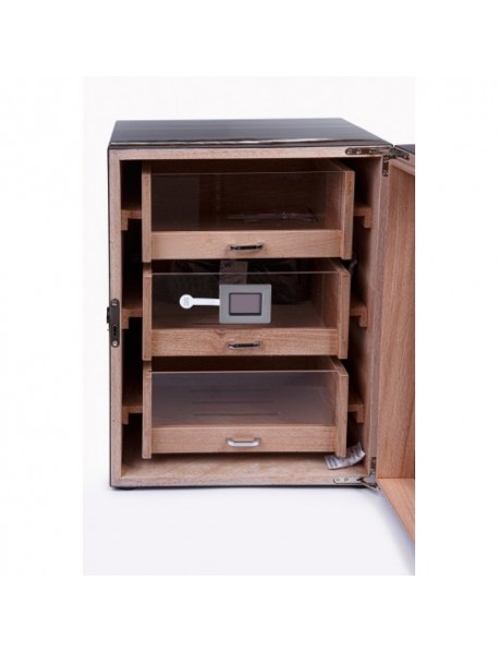 Cohiba 2025 Model Üç Çekmeceli Humidor - Ahşap Kahve Cohiba 2025 Model Üç Çekmeceli Humidor - Ahşap Kahve