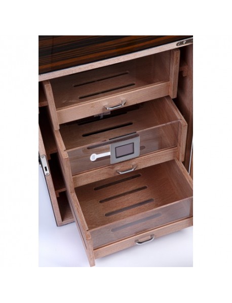 Cohiba 2025 Model Üç Çekmeceli Humidor - Ahşap Kahve Cohiba 2025 Model Üç Çekmeceli Humidor - Ahşap Kahve