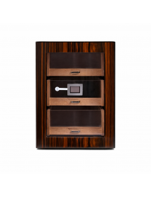 Cohiba 2026 Model Üç Çekmeceli Humidor - Ahşap Kahve