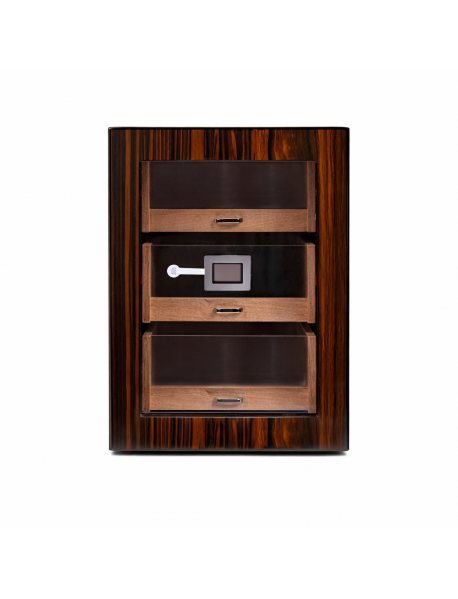 Cohiba 2026 Model Üç Çekmeceli Humidor - Ahşap Kahve