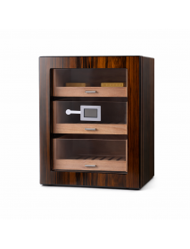 Cohiba 2026 Model Üç Çekmeceli Humidor - Ahşap Kahve 