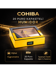 Cohiba 2026 Model Classics Humidor - Sarı Siyah