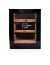 Cohiba 2026 Model Üç Çekmeceli Humidor - Siyah Lake