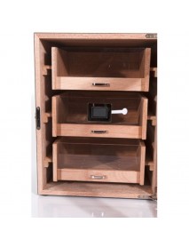 Cohiba 2025 Model Üç Çekmeceli Humidor - Karbon Gri