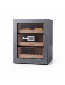 Cohiba 2026 Model Üç Çekmeceli Humidor - Karbon Gri