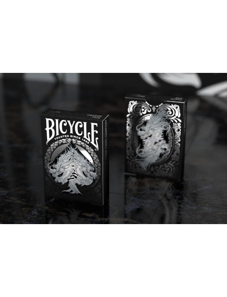 Bicycle Dragon Black Gümüş Folyo Premium Oyun Kartı Bicycle Dragon Black Gümüş Folyo Premium Oyun Kartı