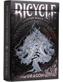 Bicycle Dragon Black Gümüş Folyo Premium Oyun Kartı