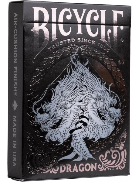 Bicycle Dragon Black Gümüş Folyo Premium Oyun Kartı Bicycle Dragon Black Gümüş Folyo Premium Oyun Kartı