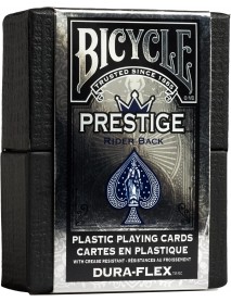 Bicycle Prestige Blue Mavi %100 Plastic Dura-Flex Premium Oyun Kağıdı iskambil Kartları Destesi