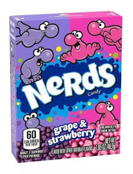 Nerds Şeker Draje Kutu Üzüm & Çilek 46,7 Gr