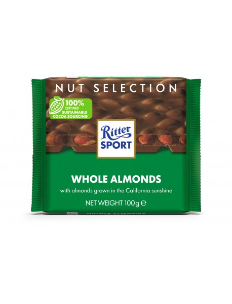 Ritter Sport Tane Bademli Sütlü Çikolata 100 Gr Ritter Sport Tane Bademli Sütlü Çikolata 100 Gr