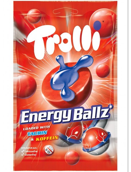 Trolli Energy Ballz Meyveli Jel Şeker 75 Gr