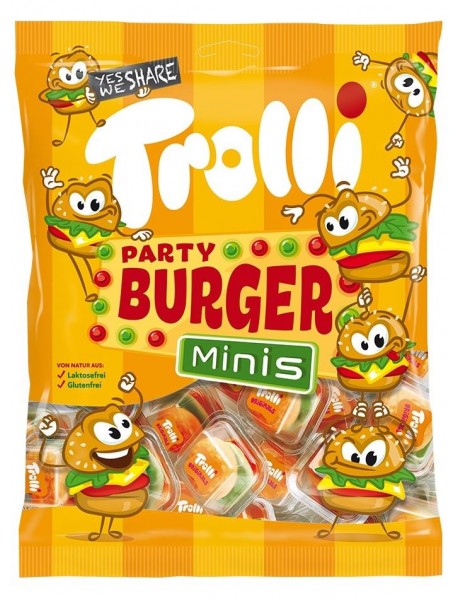 Trolli Party Burger Minis Hamburger Jel Şeker 170 Gr