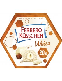 Ferrero Küsschen White Crispy Beyaz Çikolatalı Çıtır 20 Adet