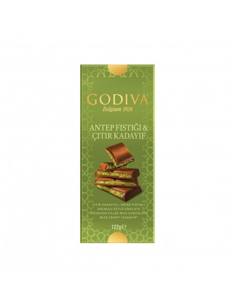 Godiva Kadayıf Antep Fıstıklı Çikolata 122 Gr Godiva Kadayıf Antep Fıstıklı Çikolata 122 Gr
