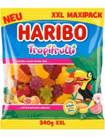 Haribo Tropifrutti XXL Karışık Meyveli Jel Şeker 340 Gr Haribo Tropifrutti XXL Karışık Meyveli Jel Şeker 340 Gr