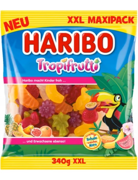 Haribo Tropifrutti XXL Karışık Meyveli Jel Şeker 340 Gr Haribo Tropifrutti XXL Karışık Meyveli Jel Şeker 340 Gr