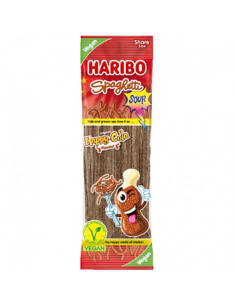 Haribo Spaghetti Sour Happy Cola Ekşi Jel Şeker 200 Gr