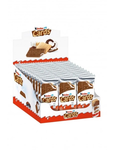 Kinder Cards Mini Süt ve Kakao Kremalı Gofret 2x25.6 Gr