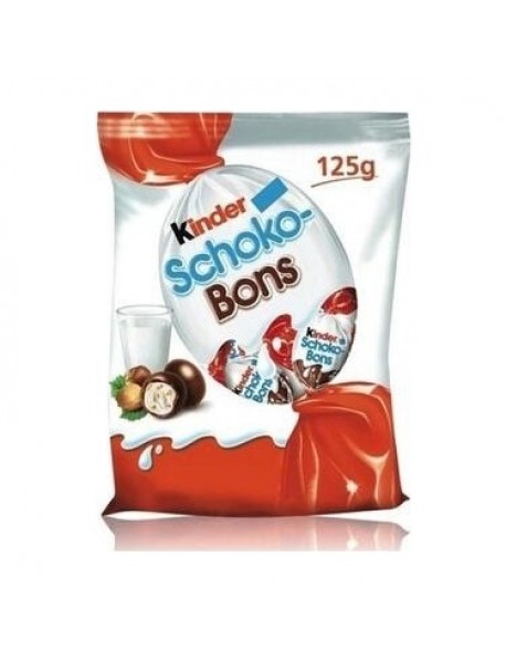 Kinder Schoko Bons Fındık Kremalı Sütlü Çikolata 125 Gr