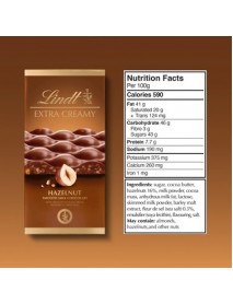 Lindt Extra Creamy Fındıklı Sütlü Çikolata 80 Gr