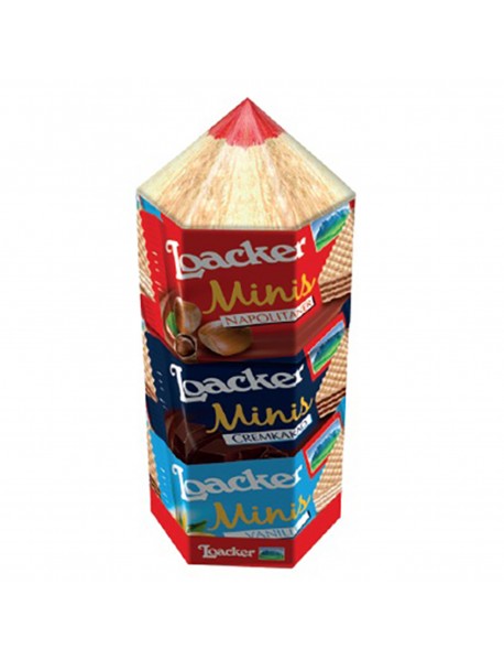 Loacker Minis Mix Renkli Kalem Kutu Gofret 100 Gr