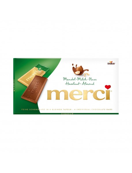 Merci Hazelnut Almond Fındıklı Bademli Çikolata 100 Gr