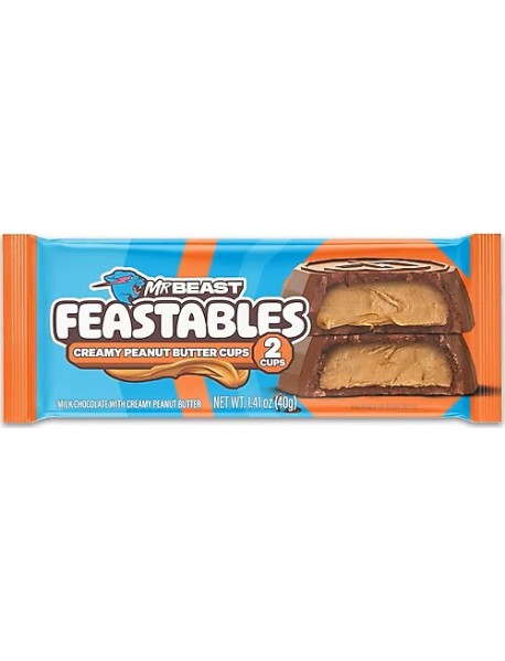 MrBeast Feastables Kremalı Fıstık Ezmeli Çikolata 40 Gr