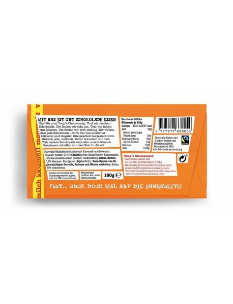 Tony’s Chocolonely Karamel Deniz Tuzlu Sütlü Çikolata 180 Gr