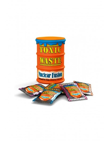 Toxic Waste Nuclear Fusion Karışık Ekşi Şeker Varil Kutu 42 Gr