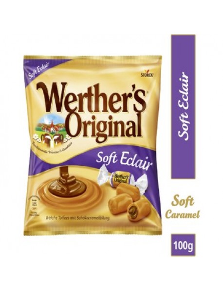 Werther’s Soft Eclairs Karamel Dolgulu Yumuşak Şeker 100 Gr