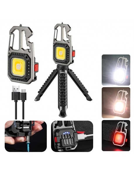 Bright W5138 Tornavida Şişe Açacağı Cam Kıracaklı Tripotlu Type-C Şarjlı Kamp ve Anahtarlık Feneri Bright W5138 Tornavida Şişe Açacağı Cam Kıracaklı Tripotlu Type-C Şarjlı Kamp ve Anahtarlık Feneri