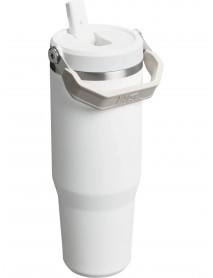 Stanley IceFlow Flip Straw Tumbler Pipetli Termos 0.89L Beyaz
