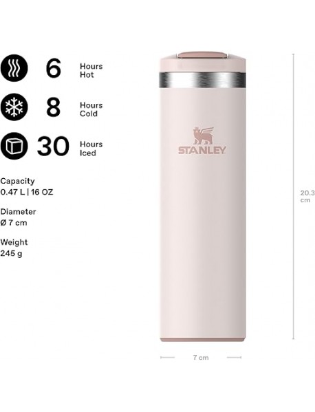 Stanley Fliptop The Transit 0.47 L Seyahat Bardağı - Rose Quartz